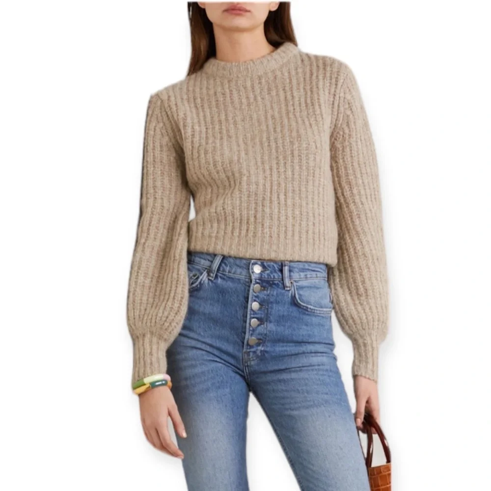 Reformation Tatum Alpaca Wool-blend Mustard Sweater - Picture 4 of 8